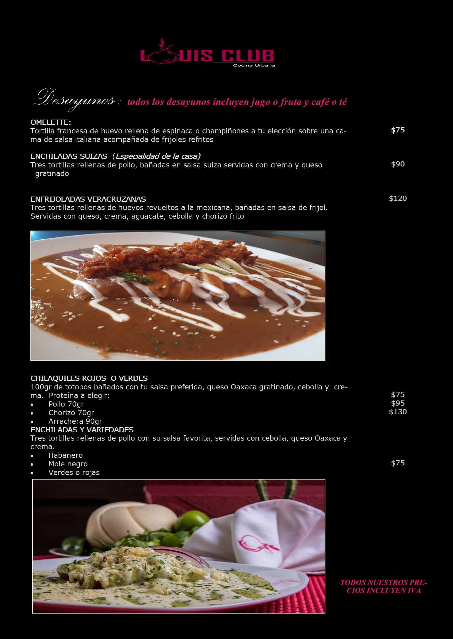 Carta de LOUIS CLUB — página 4